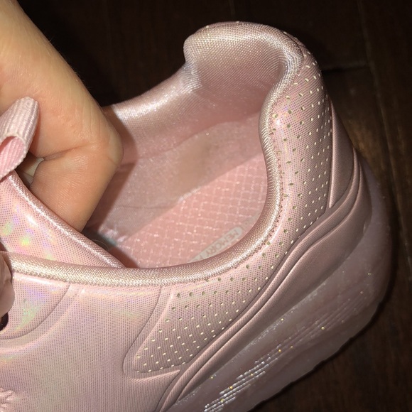 Skechers Pink Iridescent Sparky Memory Foam Shoes - Picture 13 of 14
